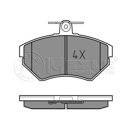 MEYLE Fren Balatası - Ön-fişsiz Aft-ahw-1y Volkswagen Polo 3 - Volkswagen Polo Classic - Volkswagen Caddy 2 1.6-1.9tdi - Kod MEY0252194516 - OEM 6N0698151A ürün görseli