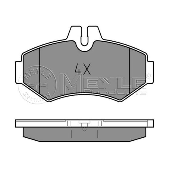 MEYLE Arka Fren Balatası - 901 Mercedes-benz Sprinter 1998 - Kod MEY0252302118 - OEM A0034202420 ürün görseli