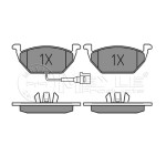MEYLE Fren Balatası - Ön-fişli Akl-agr-blf-bse Volkswagen Golf 4 - Volkswagen Golf 5 1.6-1.6fsi-1.9tdi - Kod MEY0252313119W - OEM 1J0698151E