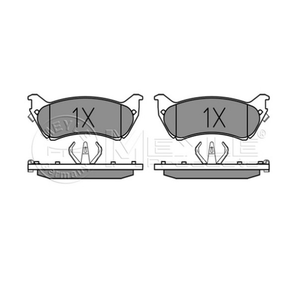 MEYLE Arka Fren Balatası - 163 - Kod MEY0252318917W - OEM A1634200420
