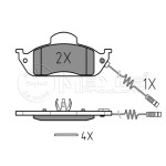 MEYLE Ön Fren Balatası - 163 - Kod MEY0252319317W - OEM A1634201220