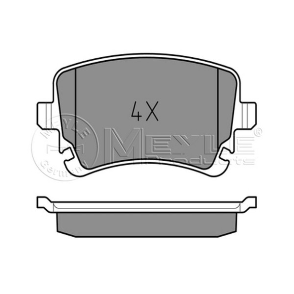 MEYLE Fren Balatası - Arka-fişsiz Auk A6 3.2fsi - Kod MEY0252332617 - OEM 8E0698451C
