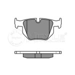 MEYLE Arka Fren Balatası - E84-90 - Kod MEY0252355017 - OEM 34216791938