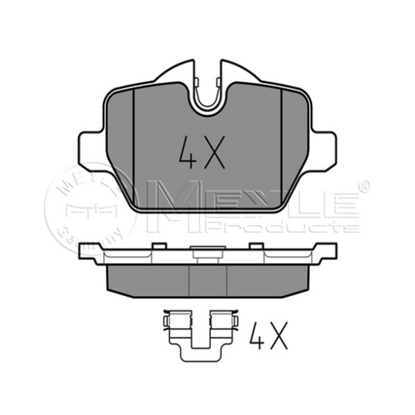MEYLE Arka Fren Balatası - E87-90 - Kod MEY0252362316 - OEM 34216788183
