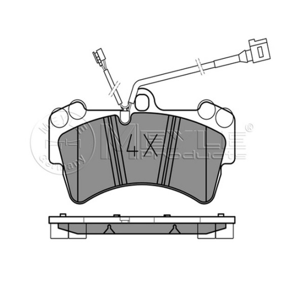 MEYLE Fren Balatası - Ön-fişsiz Azz-bug-casa Volkswagen Touareg-q7 3.0tdi-3.2 - Kod MEY0252369317 - OEM 7L0698151Q ürün görseli