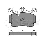 MEYLE Fren Balatası - Arka-fişsiz Azz-bug-casa Volkswagen Touareg-q7 3.0tdi-3.2 - Kod MEY0252369417 - OEM 7L0698451G