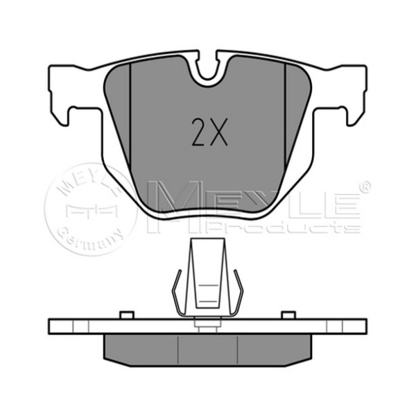 MEYLE Arka Fren Balatası - E60-70 - Kod MEY0252373217 - OEM 34216763043