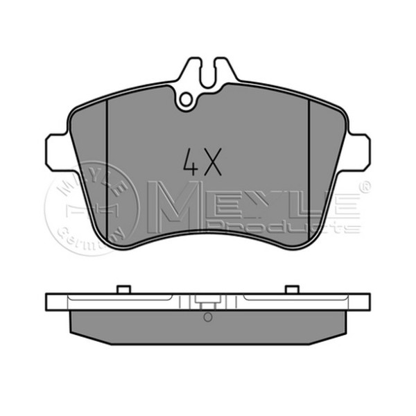 MEYLE Ön Fren Balatası - A200 / CDI - Kod MEY0252388120 - OEM A1694201220