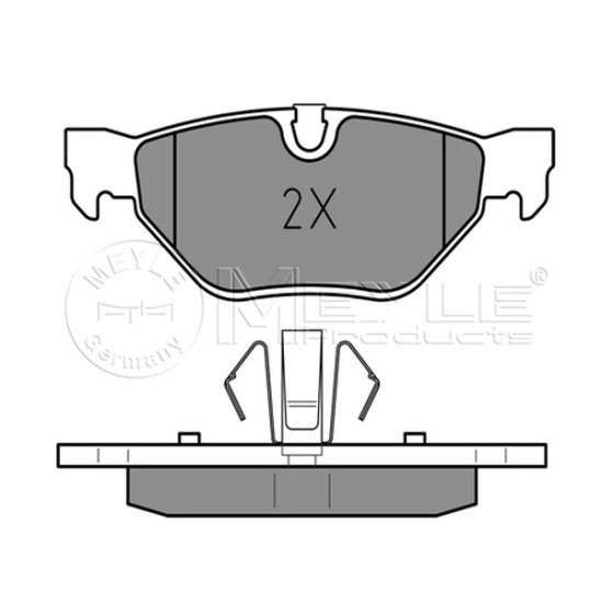 MEYLE Arka Fren Balatası - E87-90 M47-m47n - Kod MEY0252392617 - OEM 34216774692 ürün görseli