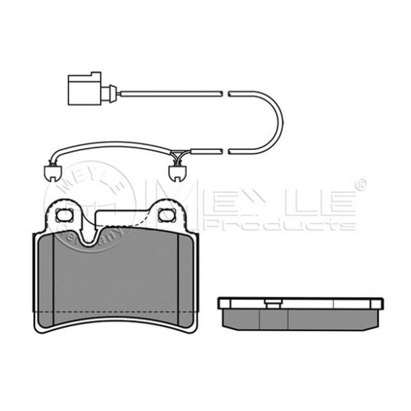 MEYLE Fren Balatası - Arka-fişsiz Bks Volkswagen Touareg 3.0TDİ - Kod MEY0252409717 - OEM 7L6698451B