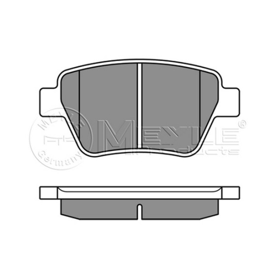MEYLE Fren Balatası - Arka-fişsiz Cayd-cayc Volkswagen Caddy 3-volkswagen Jetta 4 1.6TDİ - Kod MEY0252456317 - OEM 5K0698451 ürün görseli