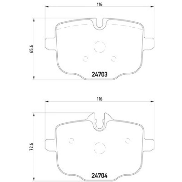 MEYLE Arka Fren Balatası - F10 - Kod MEY0252470318 - OEM 34216775346