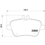 MEYLE Arka Fren Balatası - Kod MEY0252484818 - OEM A0074209520