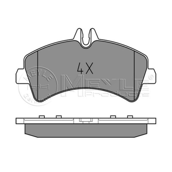 MEYLE Arka Fren Balatası - 515 Mercedes-benz Sprinter-crafter 2007 - Kod MEY0252921720 - OEM A0044208120