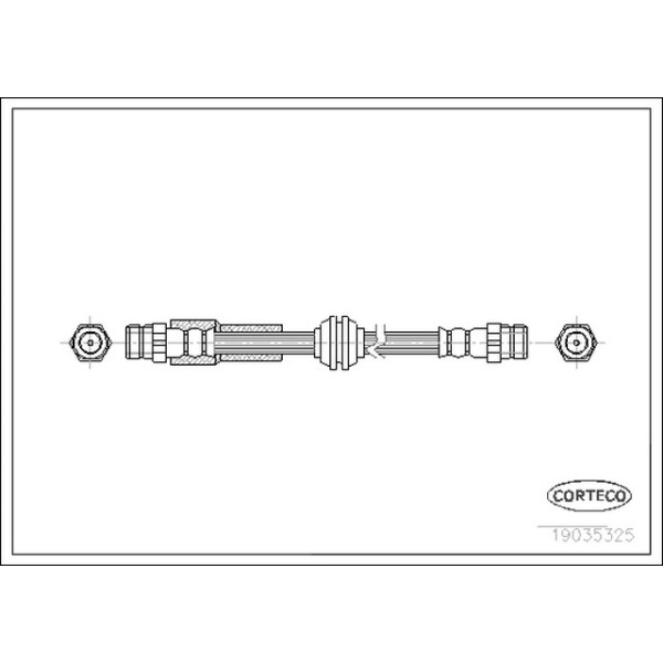MEYLE Arka Fren Hortumu - 500 MM Volkswagen Caddy 3 - Kod MEY1005250069 - OEM 2K0611775P