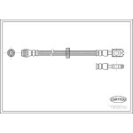 MEYLE Ön Fren Hortumu - 435 MM Volkswagen Golf 4 - A3 - Kod MEY1006110053S - OEM 1J0611701L