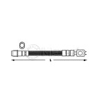 MEYLE Ön Fren Hortumu - 380mm Volkswagen Polo 3 - Kod MEY1006110064 - OEM 6N0611701B