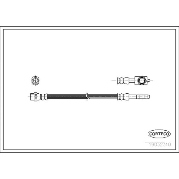 MEYLE Arka Fren Hortumu - 265 MM A4 - Kod MEY1006110085S - OEM 8E0611775N