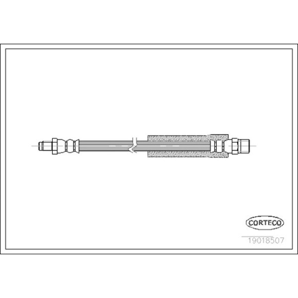 MEYLE Arka Fren Hortumu - 303mm E60-65 - Kod MEY3003432102 - OEM 34321159890