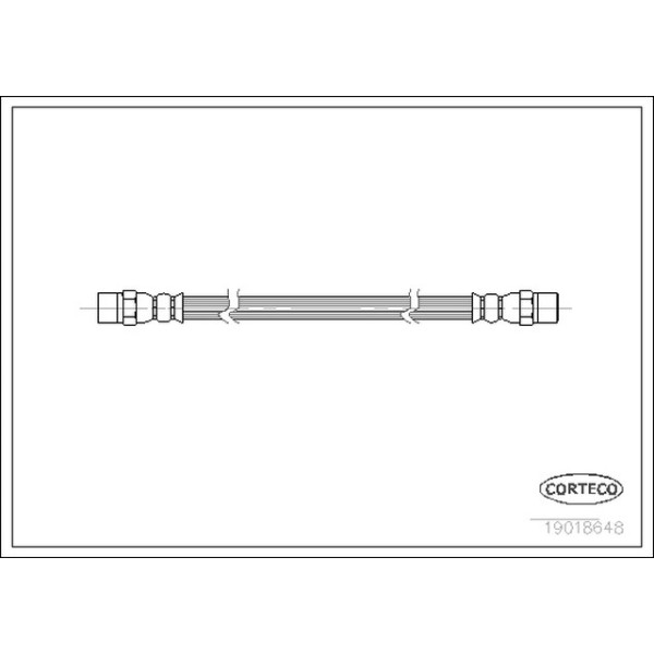 MEYLE Arka Fren Hortumu - 222mm E30-34 - Kod MEY3003432106 - OEM 34321159878