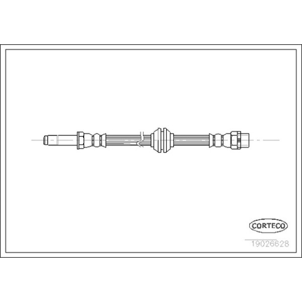 MEYLE Ön Fren Hortumu - 405mm E46 - Kod MEY3003432117 - OEM 34326766966
