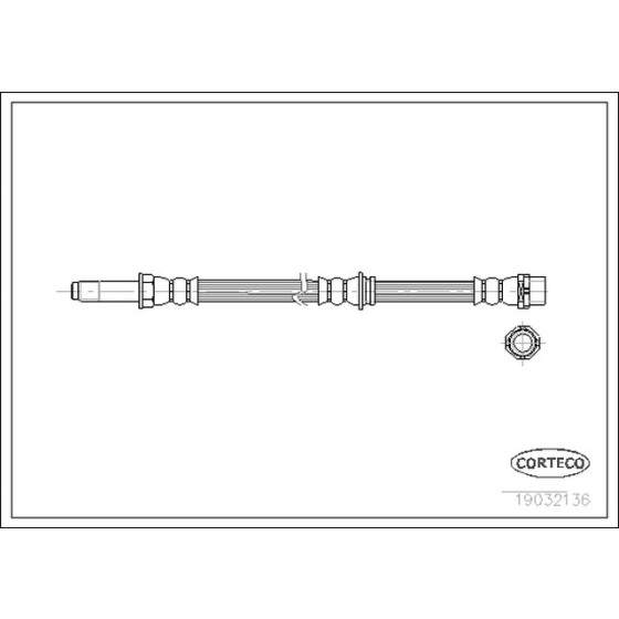 MEYLE Arka Fren Hortumu - 502mm E46 - Kod MEY3003432118 - OEM 34301165174 ürün görseli