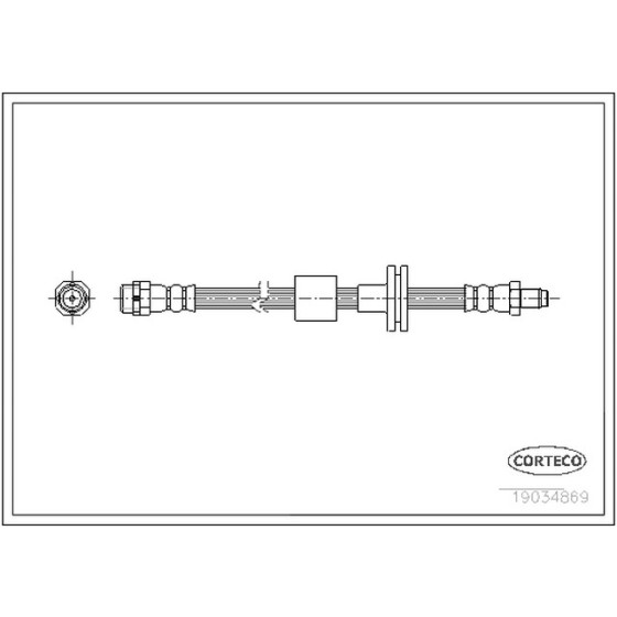MEYLE Ön Fren Hortumu - 550mm E83 - Kod MEY3145250003 - OEM 34303411443 ürün görseli