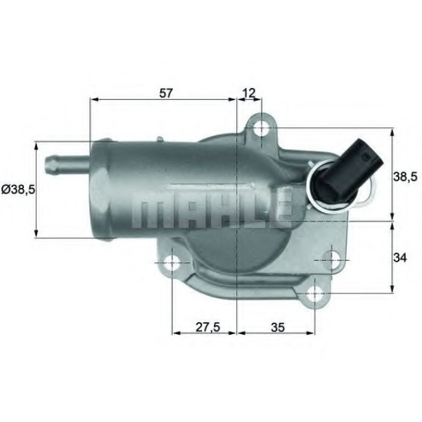 MAHLE-TRM Termostat - 203 611 - Kod MHETH1087 - OEM A6112000115
