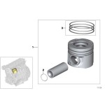 Mahle Piston - 84.oo MM EURO3 M47n-m57n - Kod MHL081PI00103000 - OEM 11257788397