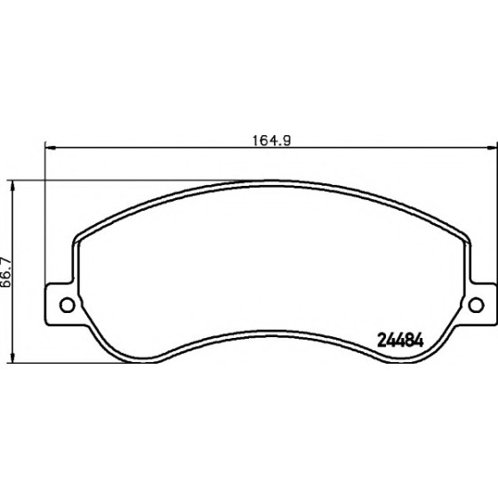 MARELLI Fren Balatası - Fisli ÖN Volkswagen Amarok 2.0 Audi Tdi-tsi 2010 - Ford Transit (V347) 2.4 TDCI (Arkadan Çekisli) 18.80mm 2006-2014 - Kod MML323700001800 - OEM 2H0698151A ürün görseli