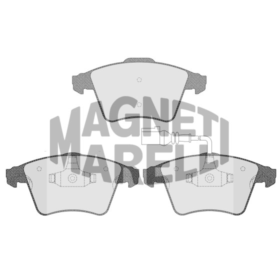 MARELLI Fren Balatası - Ön-fisli Axb-axd-caab T5 1.9tdi-2.0tdi-2.5tdi - Kod MML323700002700 - OEM 7H0698151 ürün görseli