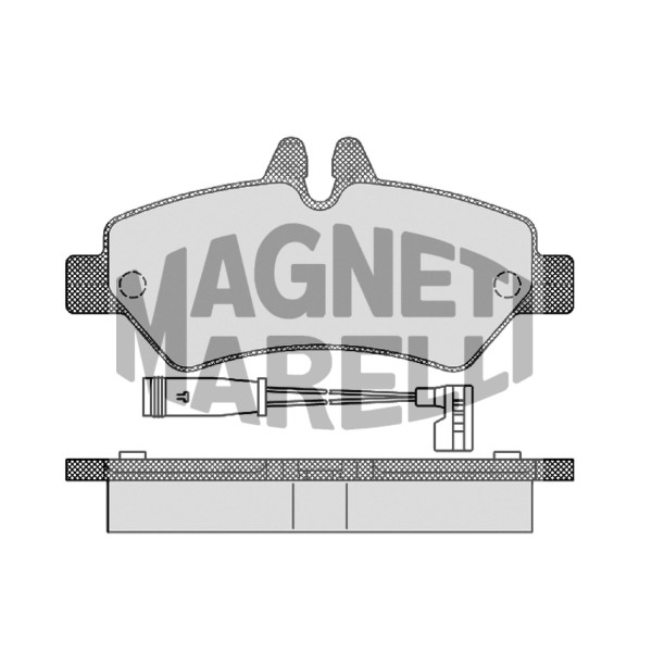 MARELLI Arka Fren Balatası - Crafter 2.5 Audi TDI 06- Mercedes-benz Sprinter 311 CDI, 315 CDI, 324 CDI 06 - Kod MML323700013100 - OEM 2E0698451