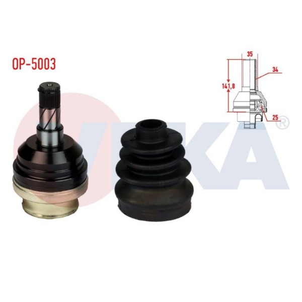 MARELLI Aks Kafası - İÇ Opel Astra F Opel Astra G Opel Vectra A Opel Vectra B C18NZ - Kod MML359002501400 - OEM 1603237
