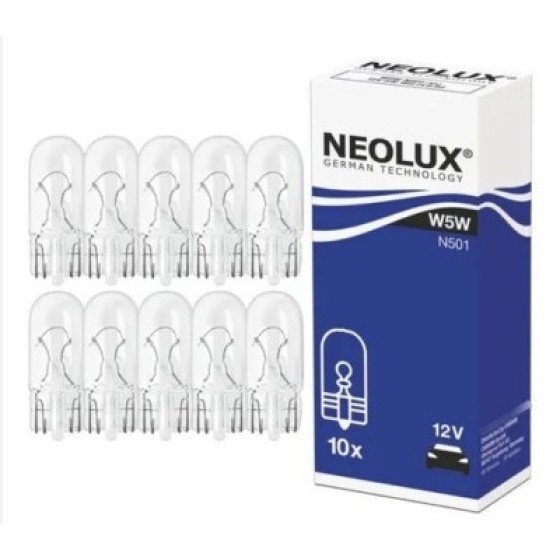 İthal Ampul 12V 5W Buyuk Dipsiz Park T10 - Kod NEOLUX N501 - OEM NEOLUXN501 ürün görseli
