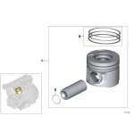 NURAL Piston - 84.5o MM EURO3 M47n-m57n - Kod NRL87.70223050 - OEM 11257788398
