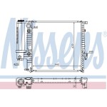 Nissens SU Radyatörü Otomatik-klimasiz E36 M50 - Kod NSN60613A - OEM 17101723898