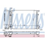 Nissens SU Radyatörü Otomatik 440mm E34 M50 - Kod NSN60703A - OEM 17111719305