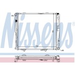 Nissens SU Radyatörü Man-klm 124 - Kod NSN62693A - OEM A1245009203