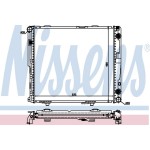 Nissens SU Radyatörü Otomatik 124 601 - Kod NSN62694A - OEM A1245009303