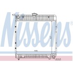 Nissens SU Radyatörü Man 123 - Kod NSN62710 - OEM A1235010201