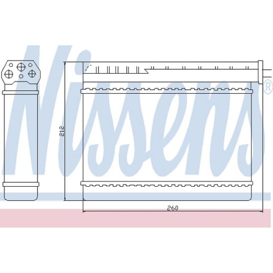 Nissens Kalorifer Radyatörü Klimali E36 - Kod NSN70512 - OEM 64111393212 ürün görseli