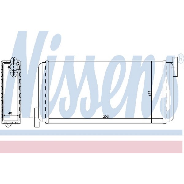 Nissens Kalorifer Radyatörü 201 - Kod NSN72002 - OEM A0028355401