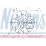 Nissens Fan Tekli Küçük Pervaneli Davlumbazli 210 - Kod NSN85489 - OEM A0015003593