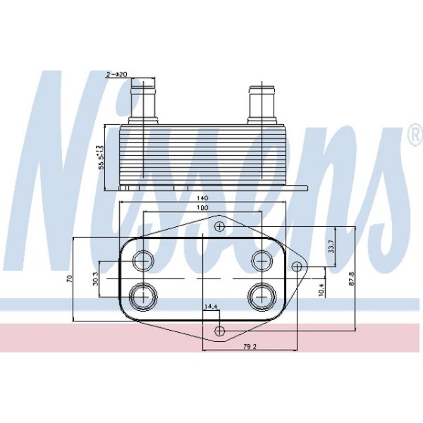 Nissens Yağ Soğutucu Radyatörü E39-46 M47D - Kod NSN90675 - OEM 11422247015
