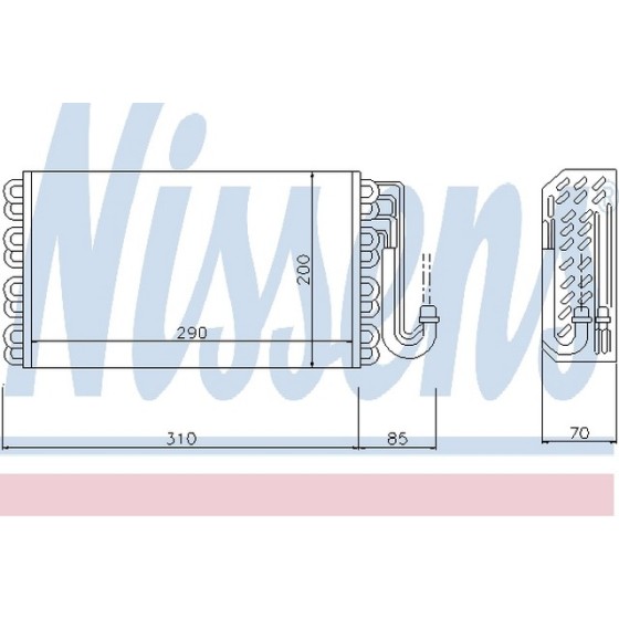 Nissens Evaporatör E39 - Kod NSN92146 - OEM 64118363782 ürün görseli