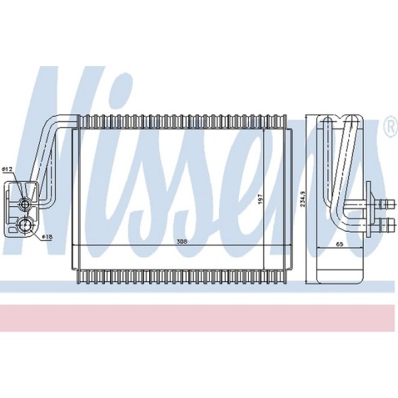 Nissens Evaporatör 220 - Kod NSN92174 - OEM A2208300758 ürün görseli