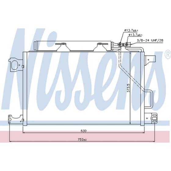 Nissens Klima Radyatörü - Kod NSN940100 - OEM A2035002154 ürün görseli