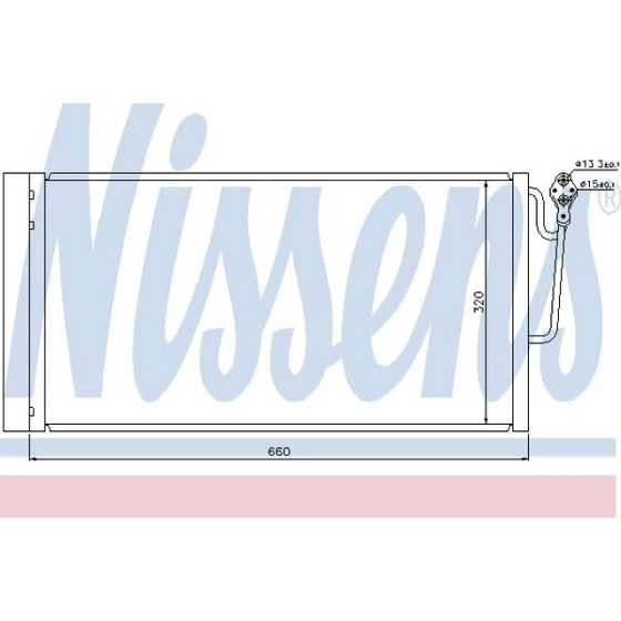 Nissens Klima Radyatörü 2007 - Kod NSN940118 - OEM 64536941084 ürün görseli