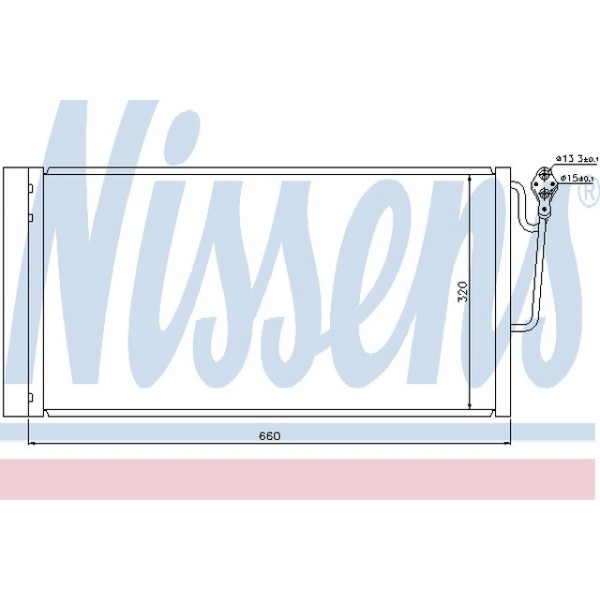 Nissens Klima Radyatörü 2007 - Kod NSN940118 - OEM 64536941084