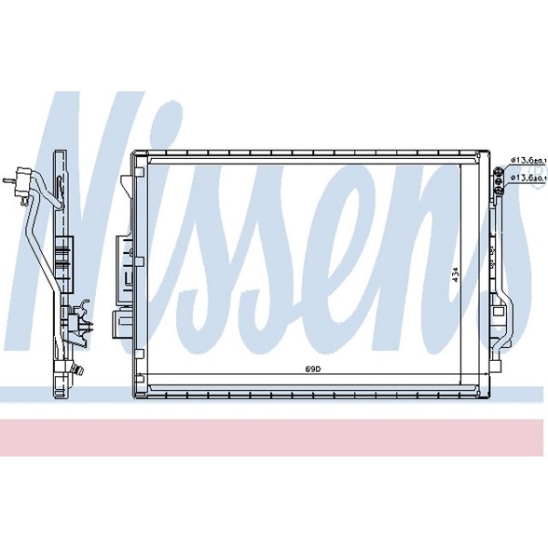 Nissens Klima Radyatörü 221 2009 - Kod NSN940137 - OEM A2215001354